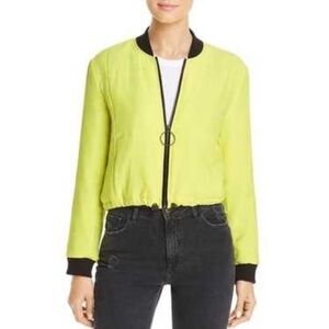 Kenneth Cole Cropped Jacket Yellow